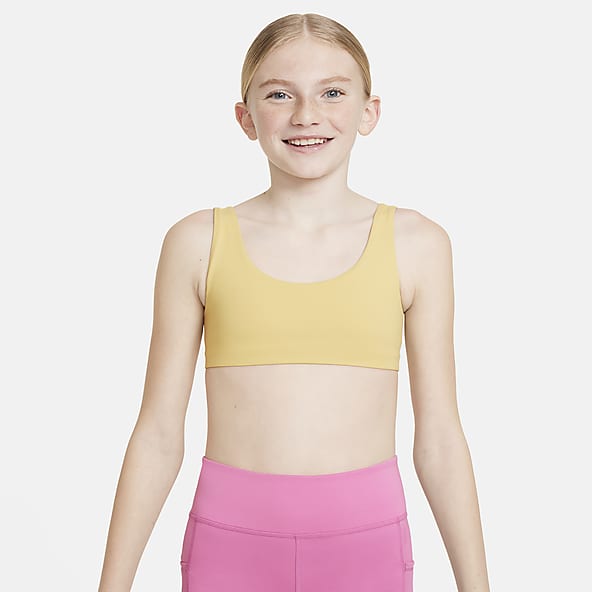 Yellow Sports Bras. Nike